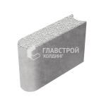 Бортовой камень БРШ 50.20.8, белый с мраморной крошкой