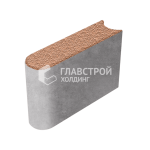 Бортовой камень БРШ 50.20.8, оранжевый с мраморной крошкой