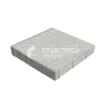 Тротуарная плитка 300х300х60, белая на камне