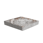 Тротуарная плитка 3D, сомон с мраморной крошкой, 6 см