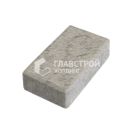 Тротуарная плитка Кирпич, аляска на камне, 6 см