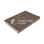 Тротуарная плитка Лукано, коричневая, 6 см