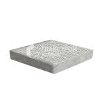 Тротуарная плитка 3D, белая с гранитной крошкой, 6 см